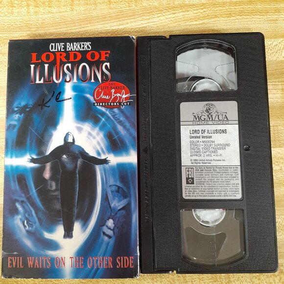 Lord of Illusions 1995 Unrated Directors Cut VHS Clive Barker Horror Bakula VTG - Picture 6 of 7